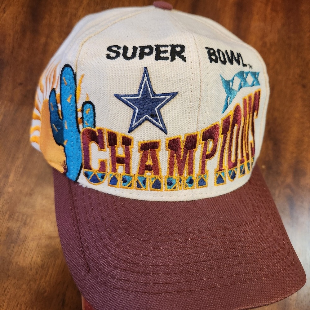 Vintage Dallas Cowboys Snapback Hat Logo Athletic Superbowl XXX‎ Sunrise 90s